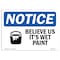 Signmission OSHA Notice Sign, 18" Height, Aluminum, Believe Us It's Wet Paint Sign With Symbol, Landscape OS-NS-A-1824-L-10335 - alternate 1